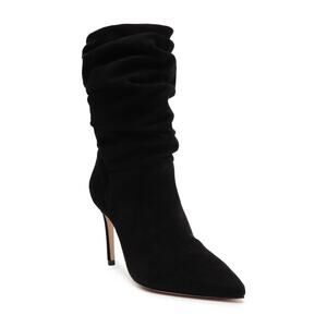 Schutz 'Ashlee' Black Slouch Pointed Toe Stiletto Heel Boot Size 6.5